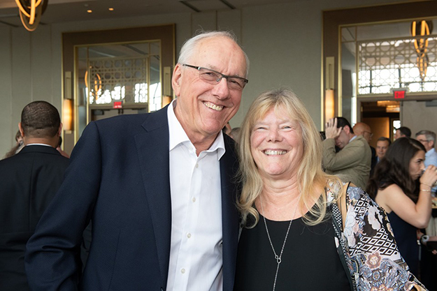 Jim Boeheim and his sister, Barbara.